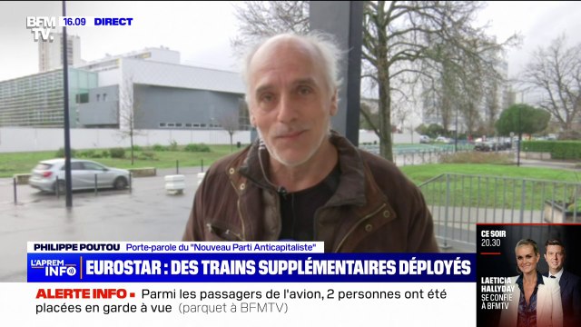 Grève Eurostar: C'est très bien de choisir des grèves à des moments où ça peut poser problème , estime Philippe Poutou