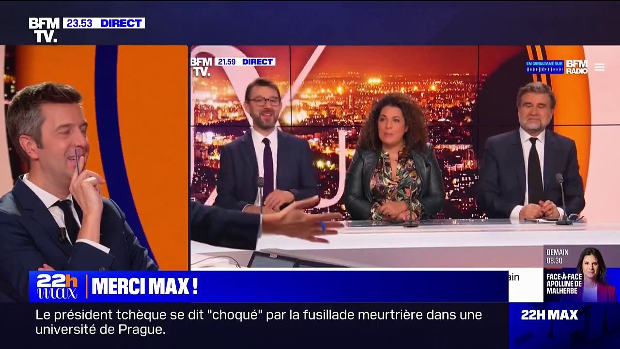 Maxime Switek très ému, quitte "22H Max" sur BFMTV