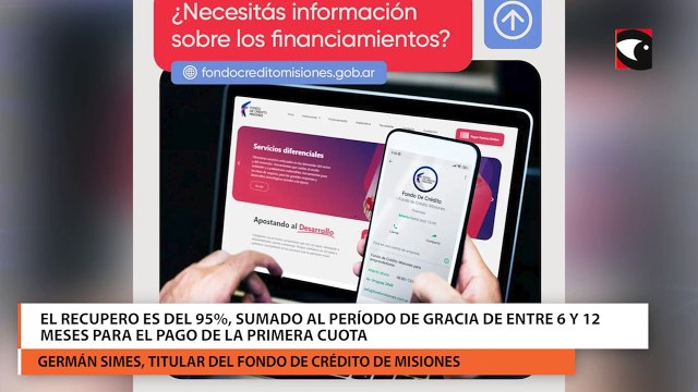 El recupero es del 95%, sumado al período de gracia de entre 6 y 12 meses para el pago de la primera cuota