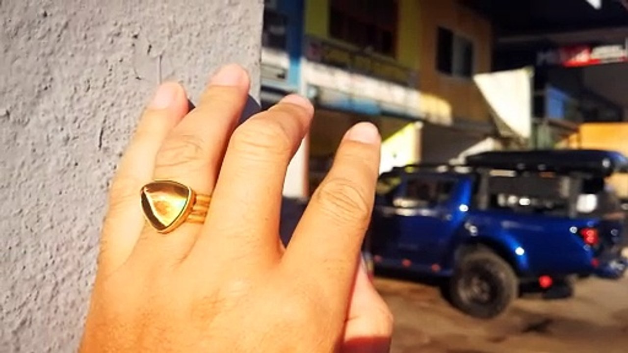 Lord of Lightning - Mood Ring - AAA Crystal Quartz - 24k gold plated Sterling Silver 925