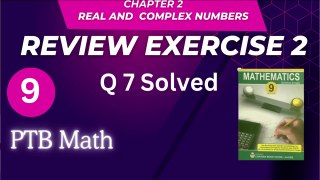 9th Class Math Chapter 2 Review Exercise 2 Q7