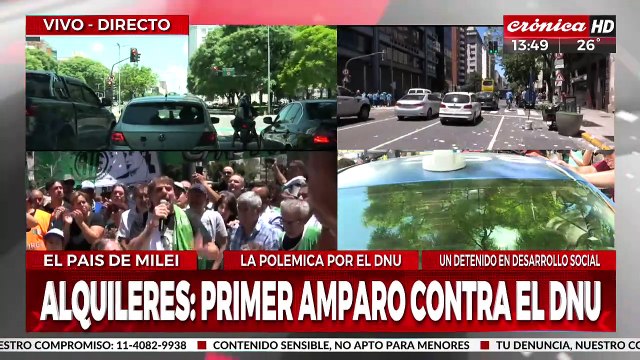 Terminó la jornada de protestas masivas en el centro porteño