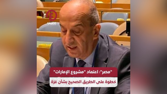 مصر : اعتماد مشروع الإمارات خطوة على الطريق الصحيح بشأن غزة