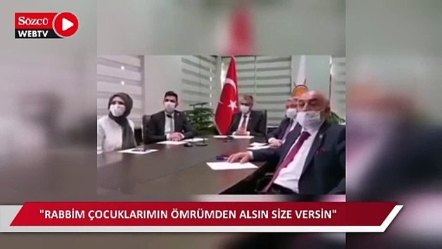 AKP'li kadın başkandan Erdoğan'a, Rabbim benim çocuklarımın ömründen alsın size versin