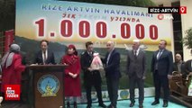 Rize-Artvin Havalimanı, 1 milyonuncu yolcusunu törenle karşıladı