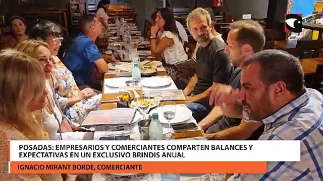 Balances y expectativas de comerciantes y empresarios en brindis anual