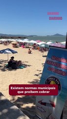 Bares e restaurantes não podem cobrar para uso de cadeiras e mesas na praia