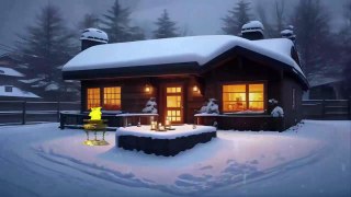 Winter  Atmosphere - Relaxing sounds of winter with howling wind and falling snow