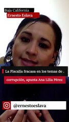 La Fiscalía fracasa en los temas de corrupción, apunta Ana Lilia Pérez.