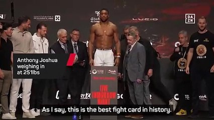 Eddie Hearn hails Joshua 'best heavyweight in the world'