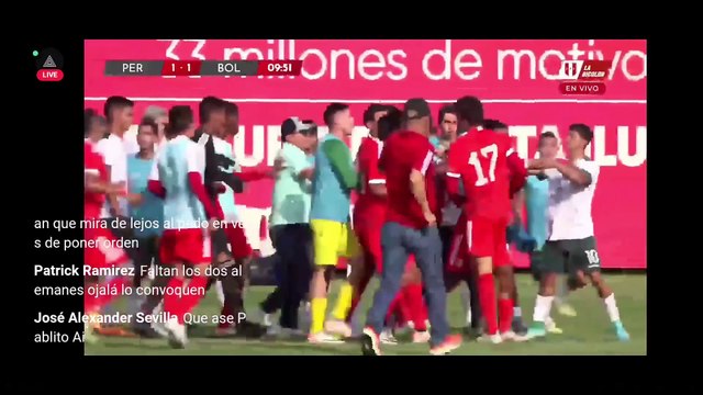 Insólito: Amistoso entre Perú y Bolivia fue suspendida por pelea entre los jugadores