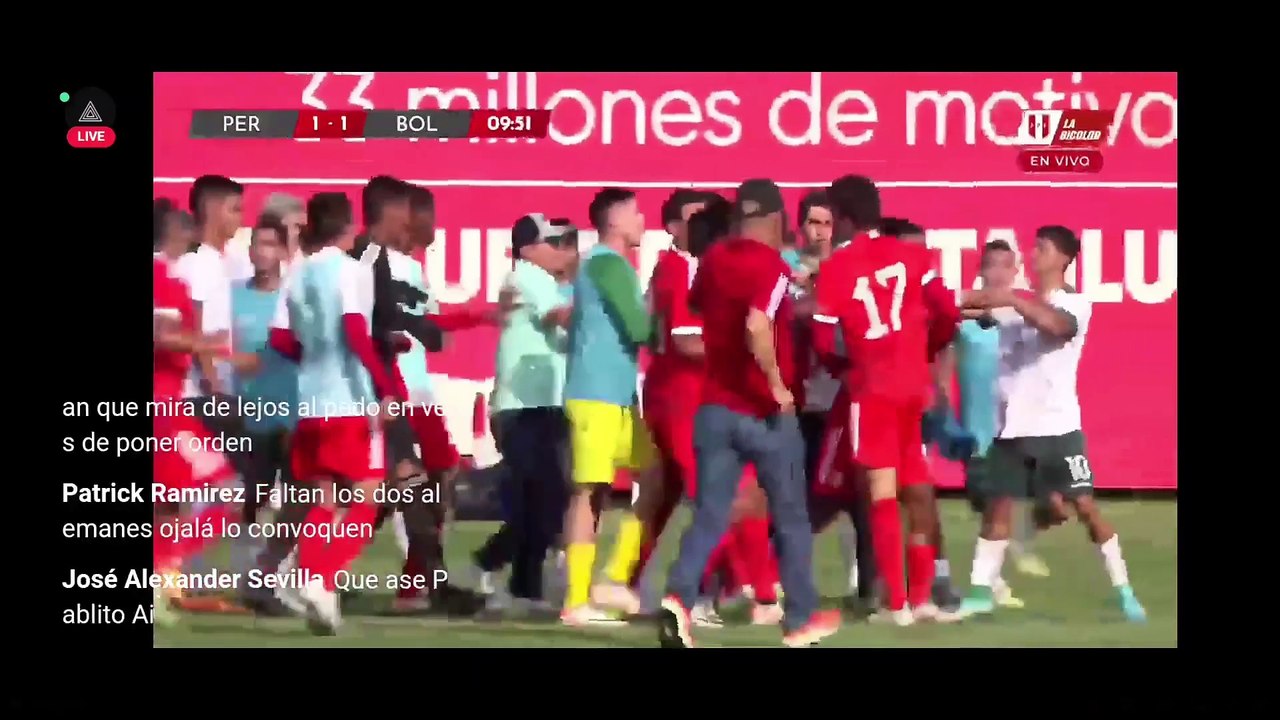 Insólito: Amistoso entre Perú y Bolivia fue suspendida por pelea entre los jugadores