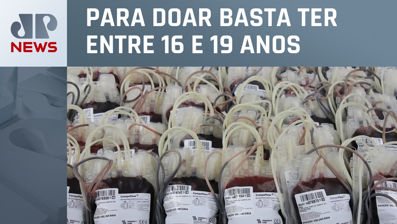 Estoques de bolsas de sangue estão baixos em to...