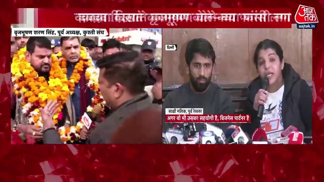 Brijbhushan reacts on Sakshi Mallik quitting wrestling