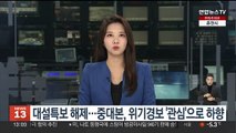 대설특보 해제…중대본, 위기경보 '관심'으로 하향