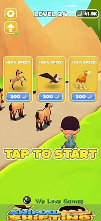 Level 24 | Animal Shifting: Transform Run #shorts #game #animalsforkids #gameplay #animalrace #pvz