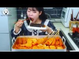 ASMR MUKBANG| Eating Instant Tteokbokki&Ramen and Shinjeon Cheese Gimbap