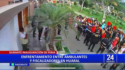 Huaral: ambulantes se enfrentan a fiscalizadores y agreden a alcalde en su casa