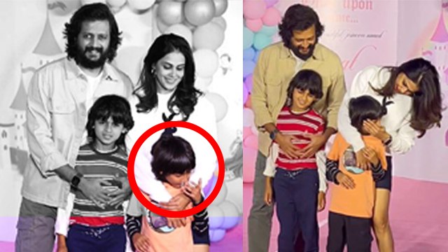Riteish Deshmukh Genelia D 'Souza Kid Running Nose देख Public Funny Reaction Viral | Boldsky