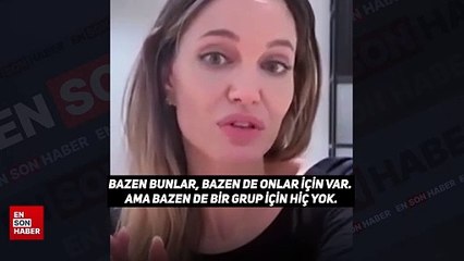 Angelina Jolie, küresel adaletsizliğe tepki gösterdi