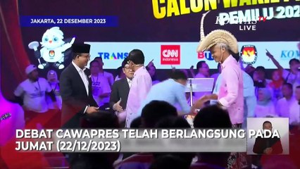 Usai Debat Panas Cawapres, Gibran Bungkuk Berkali-kali ke Cak Imin