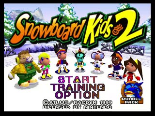 Snowboard Kids 2 online multiplayer - n64