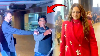 Sonakshi Sinha का एअरपोर्ट पर दिखा सांता लुक, पर फैन्स को नहीं दिया एक भी पोज