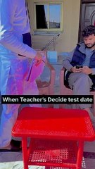 when teachers decide Exam date