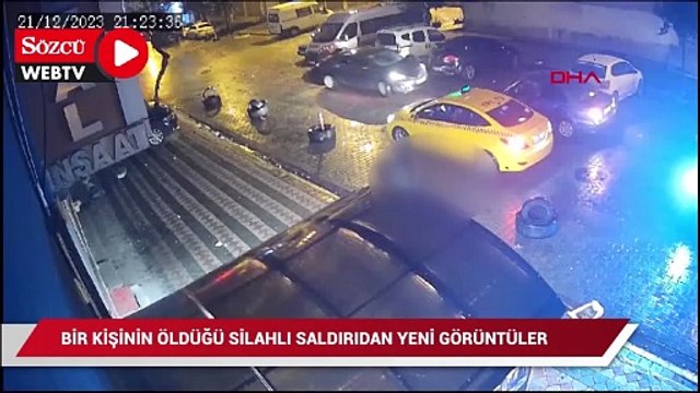 Bir kişinin öldüğü silahlı saldırı anı kameraya yansıdı