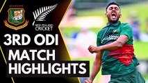 Bangladesh vs New Zealand 3rd ODI Full Highlights 2023 | Ban vs NZ highlights of 2023
