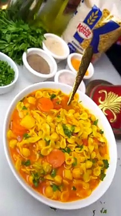 Chickpea Pasta Soup