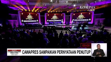 [Full] Closing Statement Gibran di Debat Cawapres, Sempat Salim ke Mahfud dan Imin