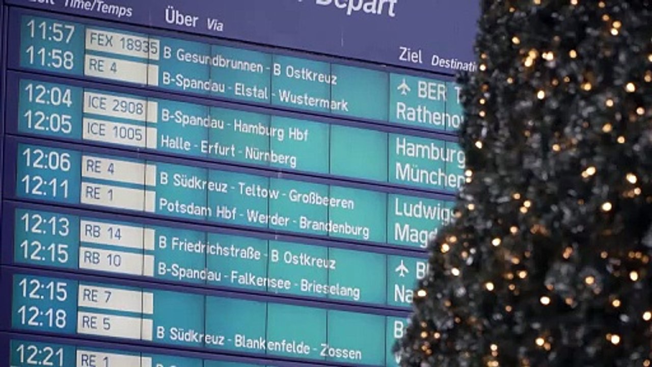 Kein Bahn-Chaos an Weihnachten nach Sturmtief 'Zoltan'