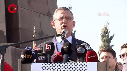 CHP lideri Özgür Özel, devrim şehidi Kubilay ve silah arkadaşlarının anmasına katıldı: 'O teğmenler, Kubilay'ın teğmenleridir...'