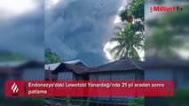 Endonezya'da yanardağ patladı!