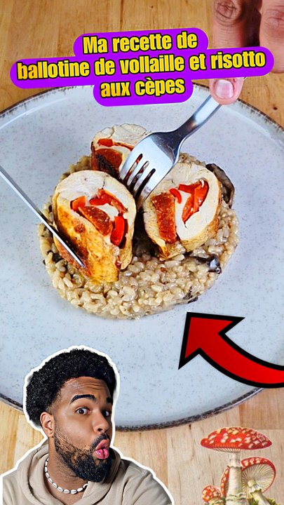 Ma recette de ballotine de volaille au chorizo et mon riz façon "risotto" ! ‍