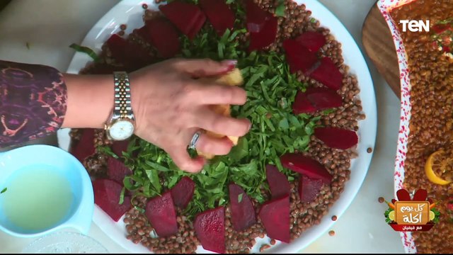 طريقة عمل سلطة العدس بالبنجر مع الشيف فيفيان