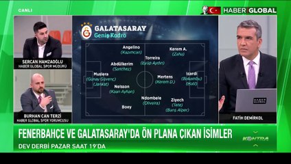 Galatasaray'ın Fenerbahçe Derbisinde Muhtemel 11'i 🔥