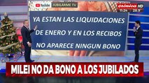 Enero sin bono: Javier Milei no le dará ayuda extra a los jubilados
