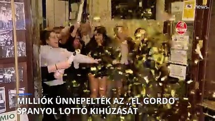 Milliók ünnepelték a legnépszerűbb spanyol karácsonyi lottó kihúzását