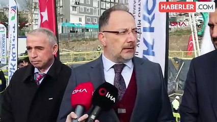 İSTANBUL-CUMHURBAŞKANI ERDOĞAN'IN CANLI BAĞLANTISIYLA BAĞCILAR'DA ASBURÇAKLAR SİTESİ'NİN TEMELİ ATILDI