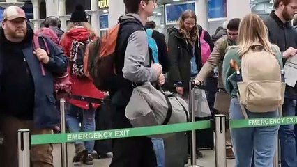 Passengers descend on King’s Cross Station for Xmas getaway