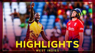 9 To Win off 6 Balls | Highlights | West Indies v England | 5th T20I