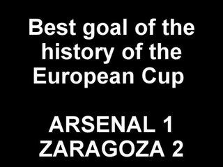 Best Goal in a European Cup final Arsenal-Zaragoza Paris 1995