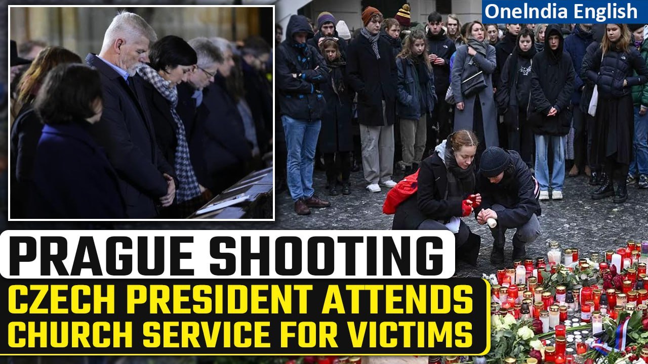 Prague Shooting: Czech Republic holds national day of mourning, President attends mass | Oneindia