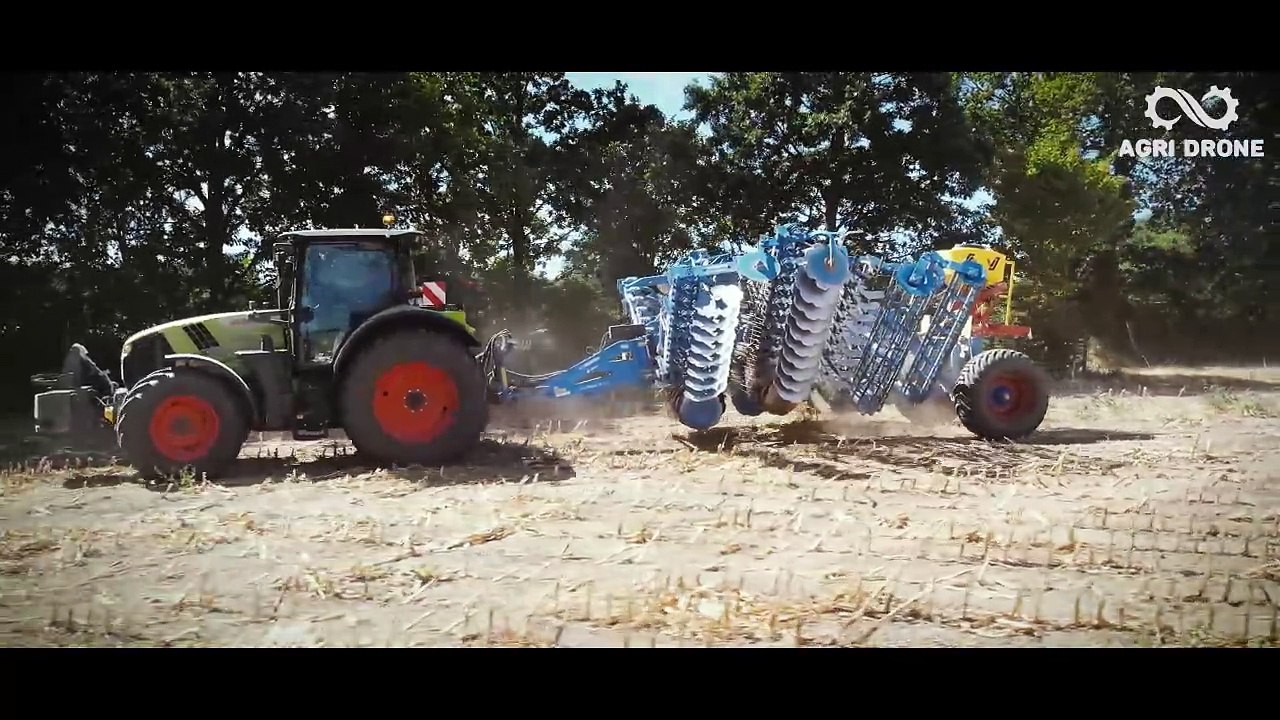 Déchaumage en conditions TRES sèches  - CLAAS ARION 630 & LEMKEN Rubin 10 6m - GAEC de l'Estuaire