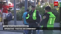 Despliegan operativo de 12 mil policías en CdMx por fiestas decembrinas