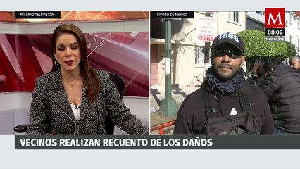 Realizan recuento de daños tras explosión de predio en Colonia del Valle, CdMx