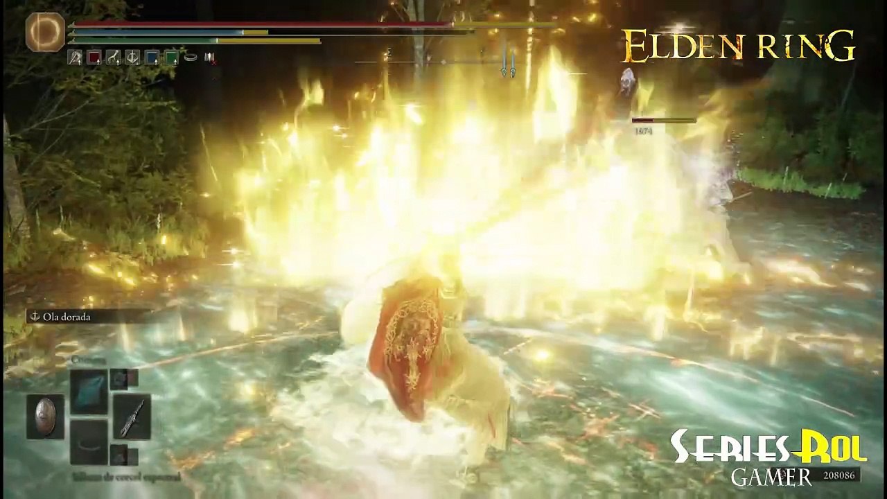Elder Ring Cueva invocadora boss Apostol sacrodermo