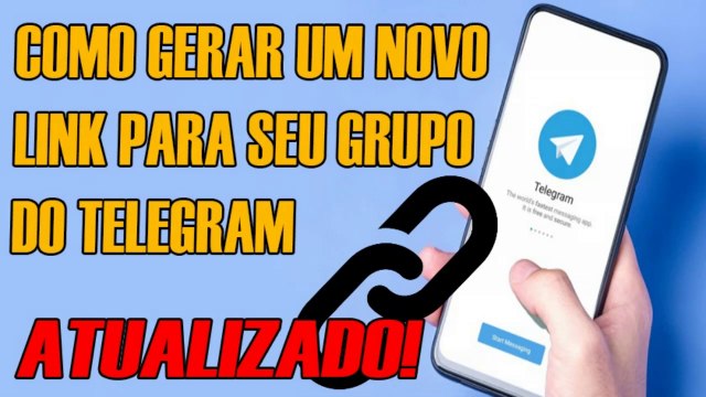 COMO GERAR UM NOVO LINK PARA SEU GRUPO DO TELEGRAM